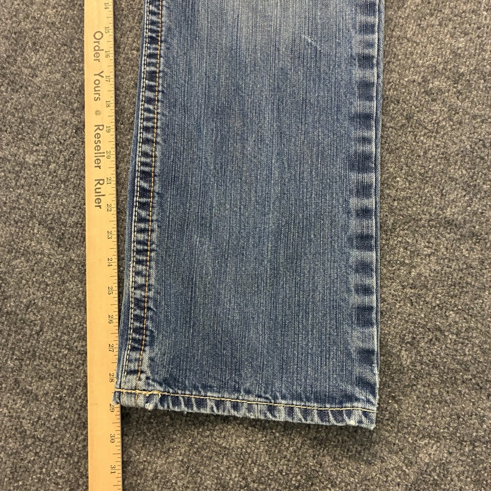 Ariat M4 Relaxed Boot Workwear Faded FR Denim Jeans Mens 36x30 Ripped - Picture 7 of 10